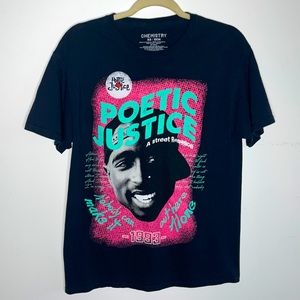 Tupac Poetic Justice T-Shirt in Black